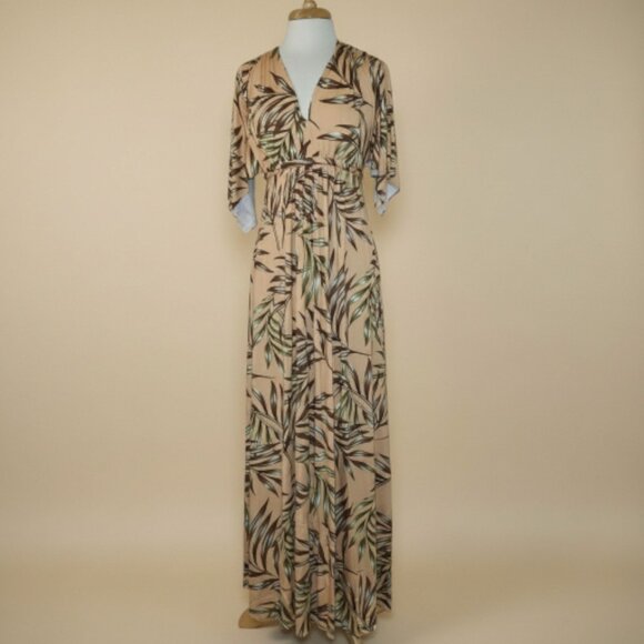 Rachel Pally Palm Print Caftan Maxi Dress XS NWT Modal Maternity Resort - Picture 2 of 16